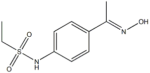 N-{4-[(1E)-N-hydroxyethanimidoyl]phenyl}ethanesulfonamide 结构式