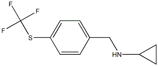 N-{4-[(trifluoromethyl)thio]benzyl}cyclopropanamine 结构式