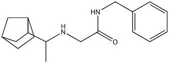 N-benzyl-2-[(1-{bicyclo[2.2.1]heptan-2-yl}ethyl)amino]acetamide 结构式