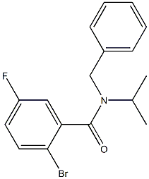 N-benzyl-2-bromo-5-fluoro-N-(propan-2-yl)benzamide 结构式