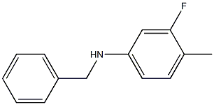 N-benzyl-3-fluoro-4-methylaniline 结构式