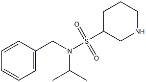 N-benzyl-N-isopropylpiperidine-3-sulfonamide 结构式