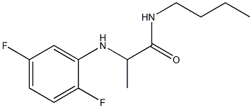 N-butyl-2-[(2,5-difluorophenyl)amino]propanamide 结构式