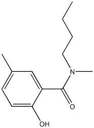 N-butyl-2-hydroxy-N,5-dimethylbenzamide 结构式