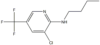 N-butyl-3-chloro-5-(trifluoromethyl)pyridin-2-amine 结构式