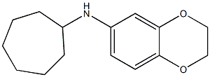 N-cycloheptyl-2,3-dihydro-1,4-benzodioxin-6-amine 结构式