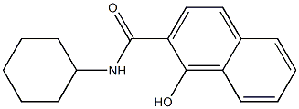 N-cyclohexyl-1-hydroxynaphthalene-2-carboxamide 结构式