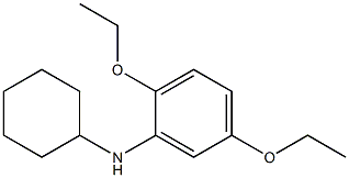 N-cyclohexyl-2,5-diethoxyaniline 结构式