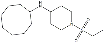 N-cyclooctyl-1-(ethanesulfonyl)piperidin-4-amine 结构式