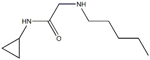 N-cyclopropyl-2-(pentylamino)acetamide 结构式