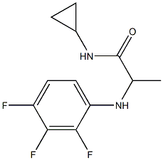 N-cyclopropyl-2-[(2,3,4-trifluorophenyl)amino]propanamide 结构式