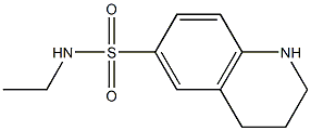 N-ethyl-1,2,3,4-tetrahydroquinoline-6-sulfonamide 结构式