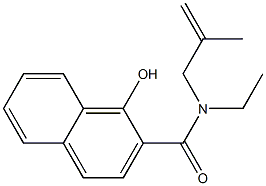 N-ethyl-1-hydroxy-N-(2-methylprop-2-en-1-yl)naphthalene-2-carboxamide 结构式