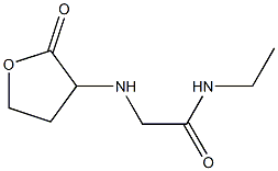 N-ethyl-2-[(2-oxooxolan-3-yl)amino]acetamide 结构式