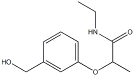 N-ethyl-2-[3-(hydroxymethyl)phenoxy]propanamide 结构式