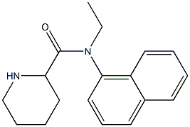 N-ethyl-N-(naphthalen-1-yl)piperidine-2-carboxamide 结构式