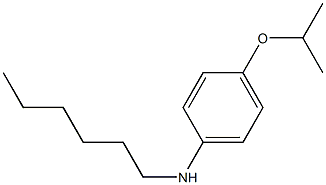 N-hexyl-4-(propan-2-yloxy)aniline 结构式