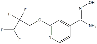 N'-hydroxy-2-(2,2,3,3-tetrafluoropropoxy)pyridine-4-carboximidamide 结构式