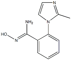 N'-hydroxy-2-(2-methyl-1H-imidazol-1-yl)benzene-1-carboximidamide 结构式