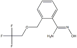 N'-hydroxy-2-[(2,2,2-trifluoroethoxy)methyl]benzenecarboximidamide 结构式