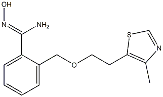 N'-hydroxy-2-{[2-(4-methyl-1,3-thiazol-5-yl)ethoxy]methyl}benzenecarboximidamide 结构式