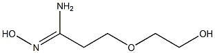 N'-hydroxy-3-(2-hydroxyethoxy)propanimidamide 结构式