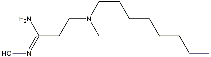 N'-hydroxy-3-[methyl(octyl)amino]propanimidamide 结构式