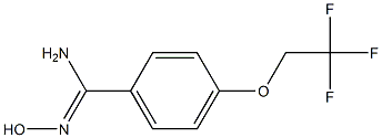 N'-hydroxy-4-(2,2,2-trifluoroethoxy)benzenecarboximidamide 结构式