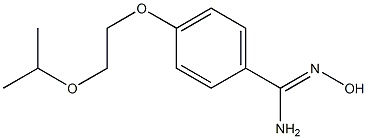 N'-hydroxy-4-[2-(propan-2-yloxy)ethoxy]benzene-1-carboximidamide 结构式