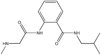 N-isobutyl-2-{[(methylamino)acetyl]amino}benzamide 结构式