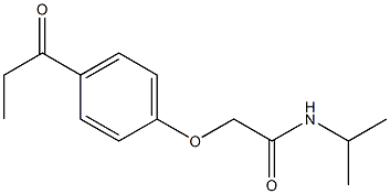 N-isopropyl-2-(4-propionylphenoxy)acetamide 结构式