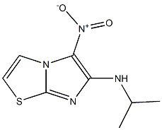N-isopropyl-5-nitroimidazo[2,1-b][1,3]thiazol-6-amine 结构式