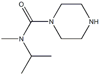 N-isopropyl-N-methylpiperazine-1-carboxamide 结构式