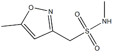 N-methyl(5-methyl-1,2-oxazol-3-yl)methanesulfonamide 结构式