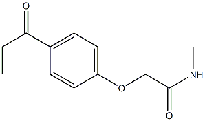 N-methyl-2-(4-propionylphenoxy)acetamide 结构式