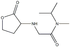 N-methyl-2-[(2-oxooxolan-3-yl)amino]-N-(propan-2-yl)acetamide 结构式
