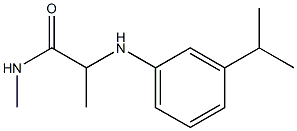 N-methyl-2-{[3-(propan-2-yl)phenyl]amino}propanamide 结构式