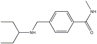 N-methyl-4-[(pentan-3-ylamino)methyl]benzamide 结构式