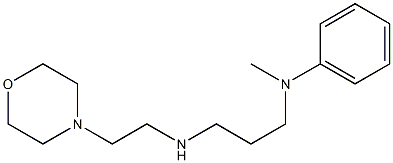 N-methyl-N-(3-{[2-(morpholin-4-yl)ethyl]amino}propyl)aniline 结构式