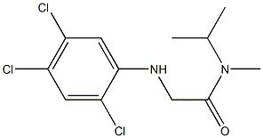 N-methyl-N-(propan-2-yl)-2-[(2,4,5-trichlorophenyl)amino]acetamide 结构式