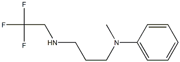 N-methyl-N-{3-[(2,2,2-trifluoroethyl)amino]propyl}aniline 结构式