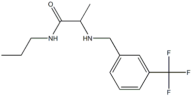 N-propyl-2-({[3-(trifluoromethyl)phenyl]methyl}amino)propanamide 结构式