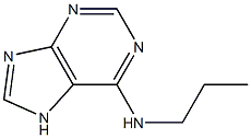 N-propyl-7H-purin-6-amine 结构式