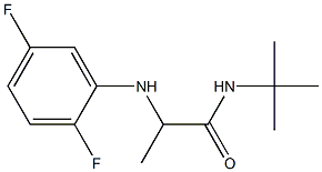 N-tert-butyl-2-[(2,5-difluorophenyl)amino]propanamide 结构式