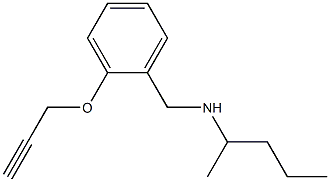 pentan-2-yl({[2-(prop-2-yn-1-yloxy)phenyl]methyl})amine 结构式