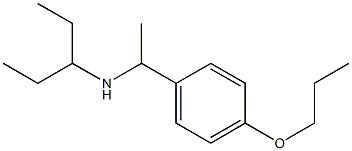 pentan-3-yl[1-(4-propoxyphenyl)ethyl]amine 结构式