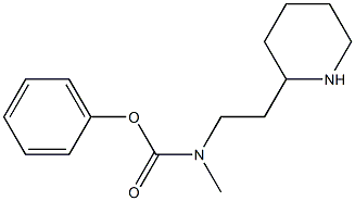 phenyl N-methyl-N-[2-(piperidin-2-yl)ethyl]carbamate 结构式