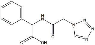 phenyl[(1H-tetrazol-1-ylacetyl)amino]acetic acid 结构式
