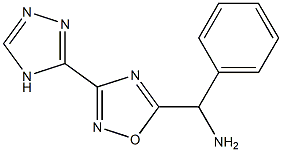 phenyl[3-(4H-1,2,4-triazol-3-yl)-1,2,4-oxadiazol-5-yl]methanamine 结构式