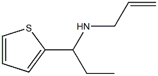 prop-2-en-1-yl[1-(thiophen-2-yl)propyl]amine 结构式